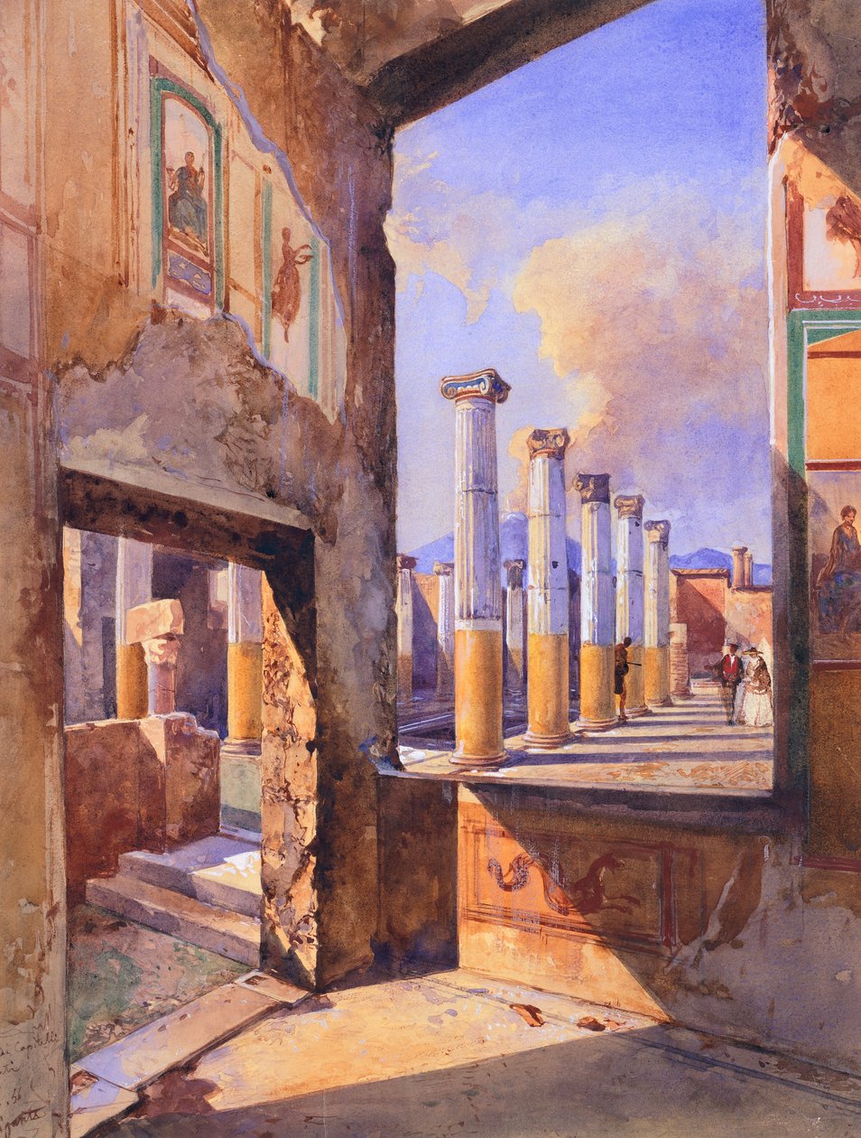 Dom Kolorowych Stolic w Pompejach autorstwa Giacinto Gigante