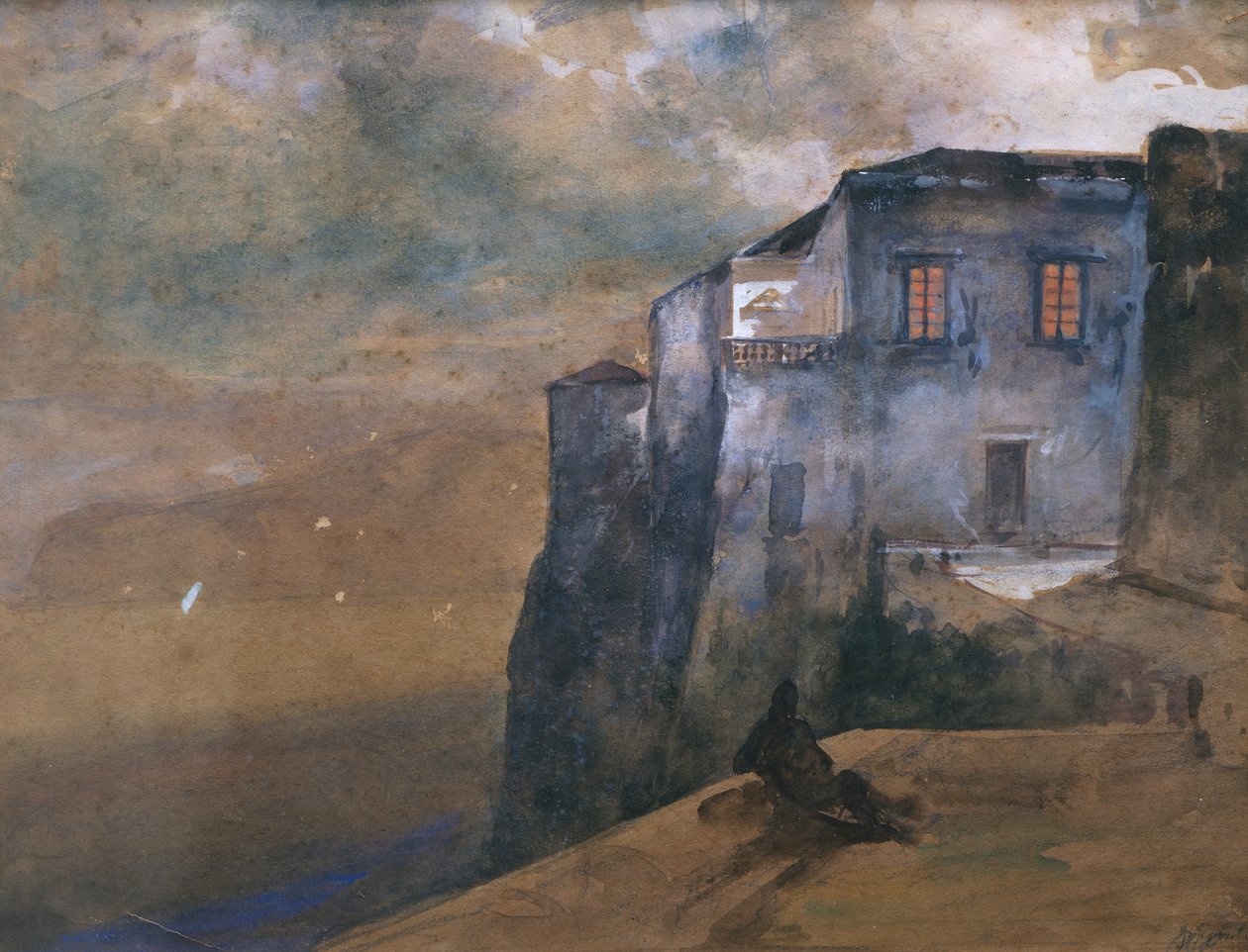 Dom Torquato Tasso w Sorrento autorstwa Giacinto Gigante