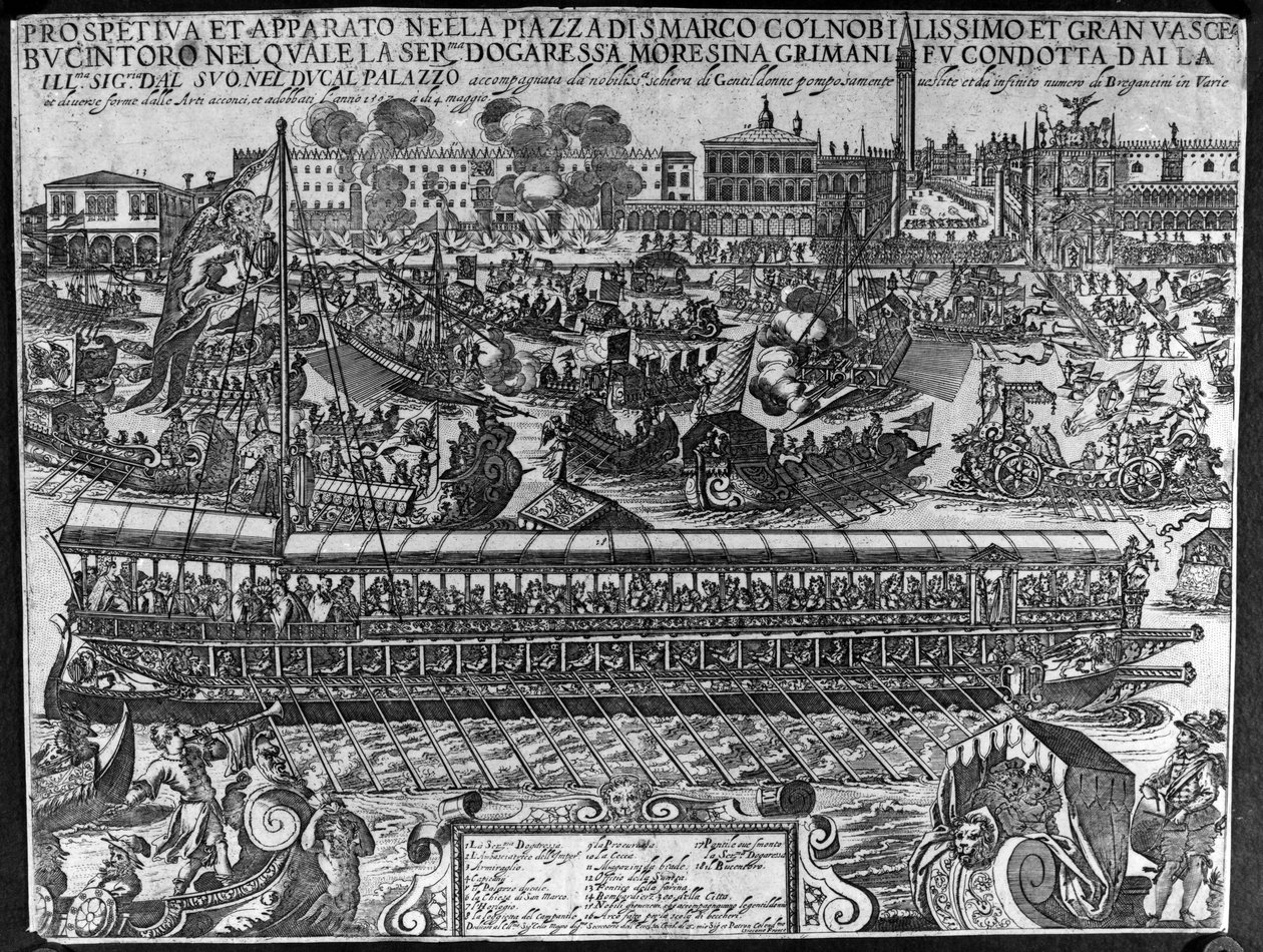 Koronacja Dogaressy Morosiny Morosini-Grimani, 1597 autorstwa Giacomo Franco
