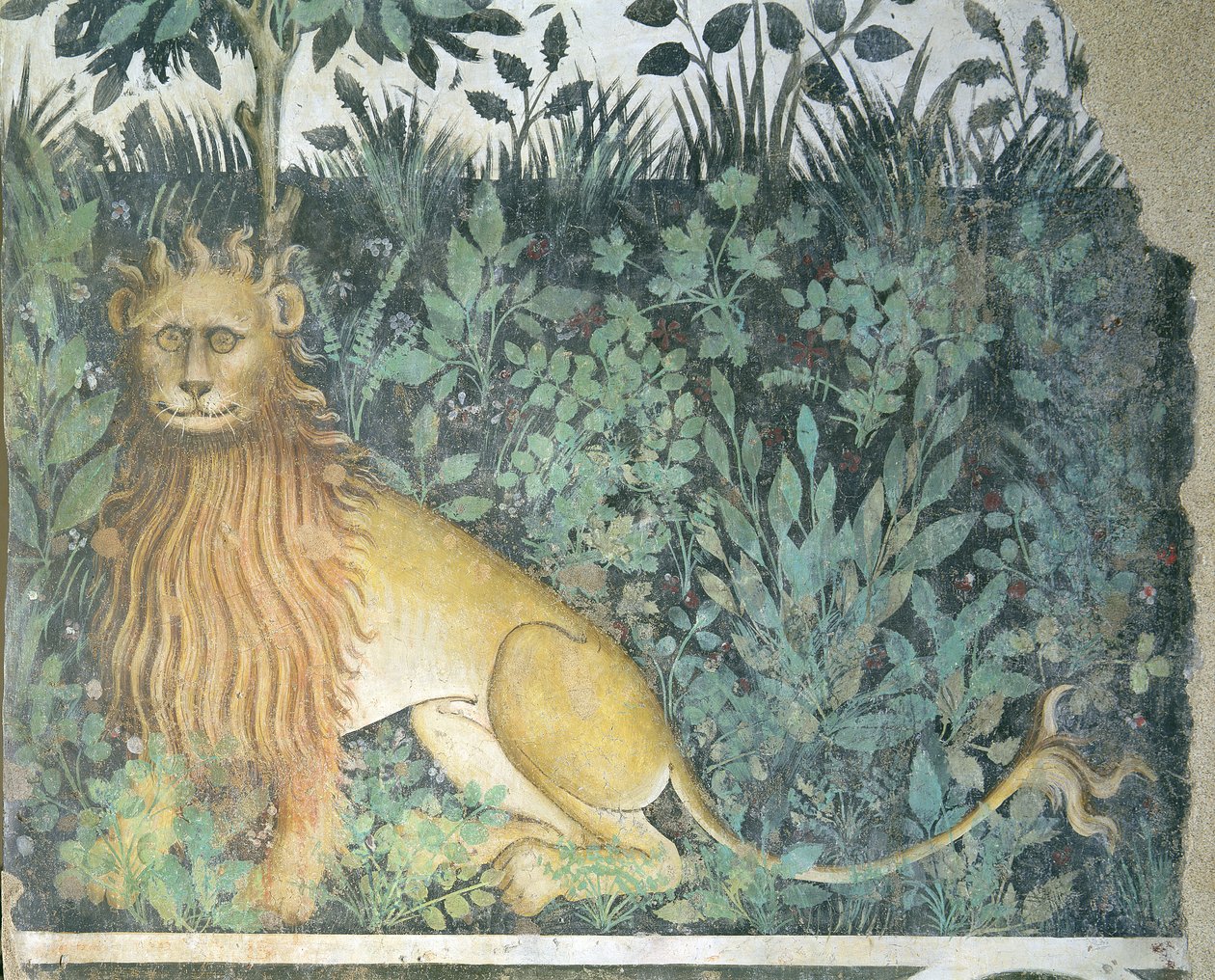 Fontanna Życia, fragment lwa, 1418-30 autorstwa Giacomo Jaquerio