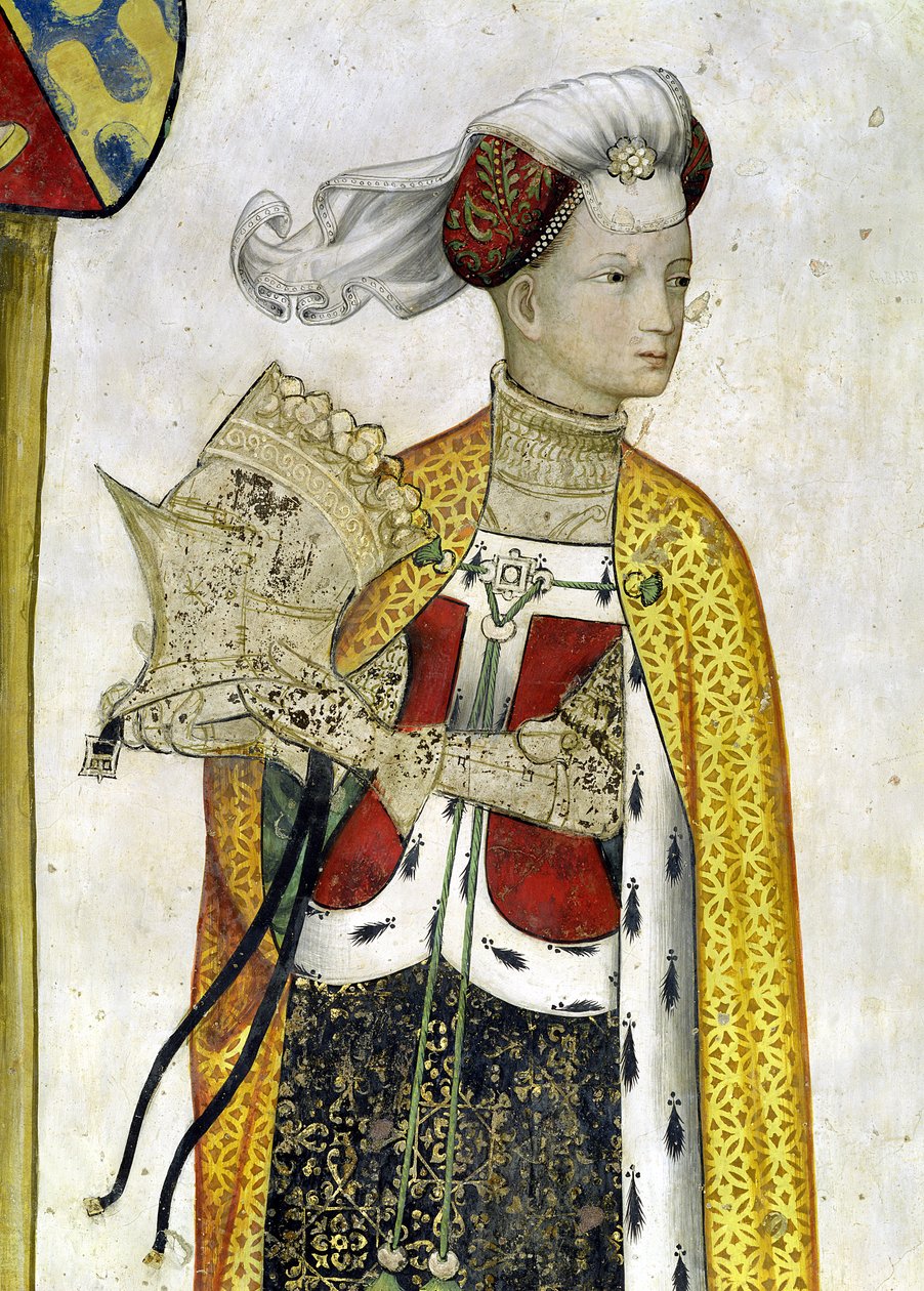 Dziewięciu Godnych i Dziewięć Godnych Kobiet, fragment Lampeto, 1418-30 autorstwa Giacomo Jaquerio
