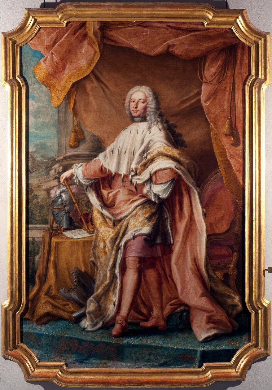 Portret doży Genes Gian Francesco II Brignole Sale (Brignole-Sale) (1695-1748) Obraz Jacopo (o Giacomo) Antonio Boni (1688-1766) 1747-1748 Nd 266x179 cm Genes, Musei di Strada Nuova (ex Czerwony Pałac) autorstwa Giacomo Boni