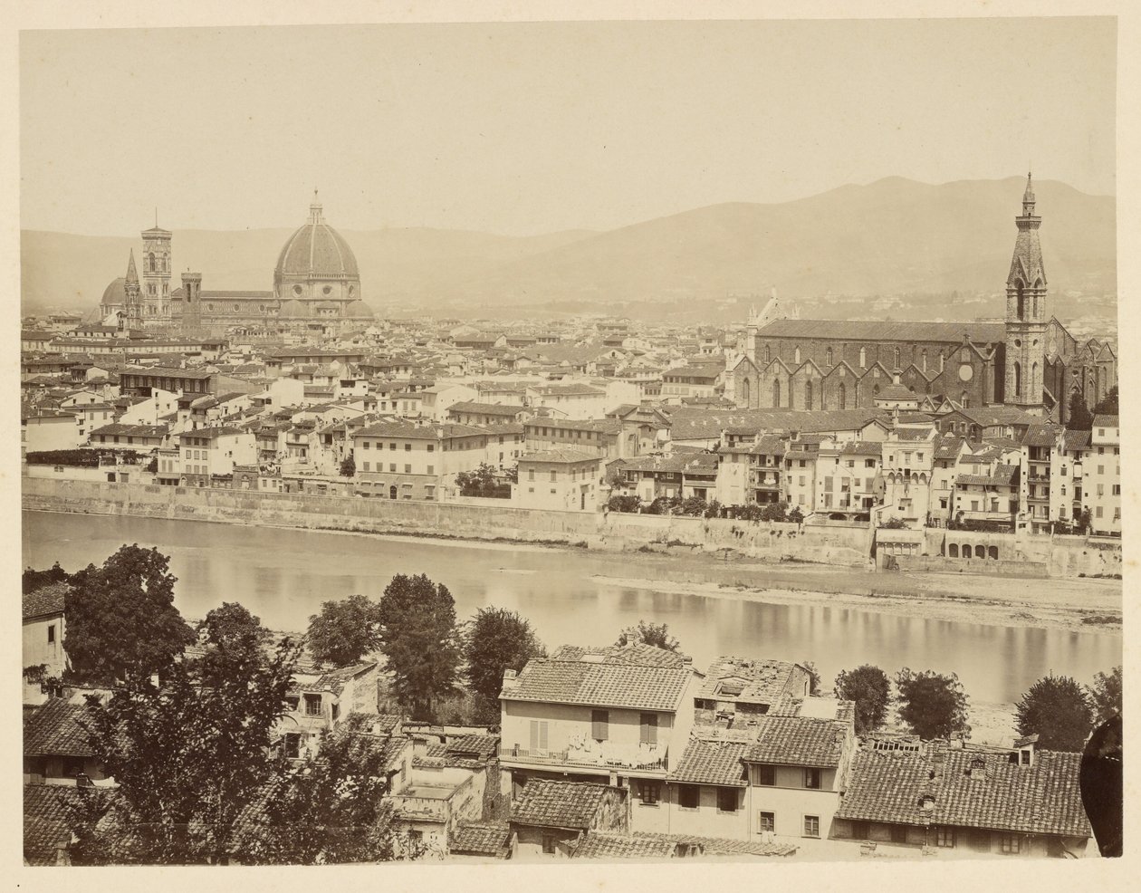 Florencja. Panorama autorstwa Giacomo Brogi