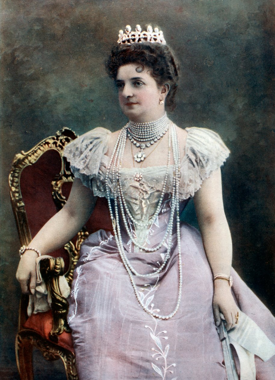 Margherita Sabaudii, królowa Włoch, koniec XIX-początek XX wieku autorstwa Giacomo Brogi