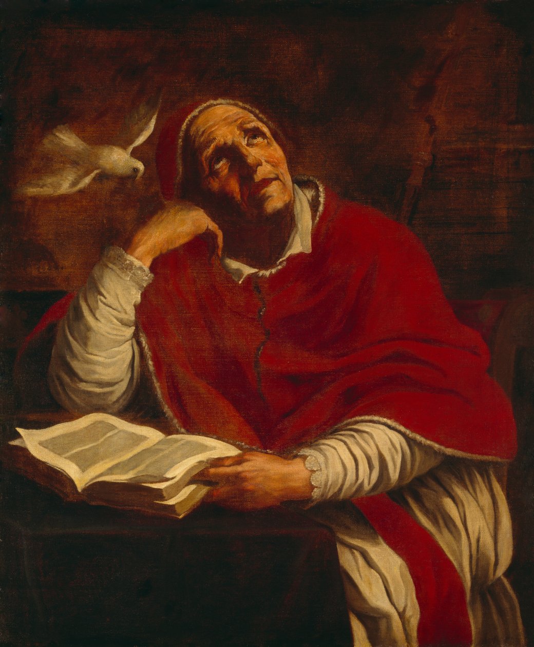 Św.Grzegorz (olej na płótnie) autorstwa Giacomo Cavedone