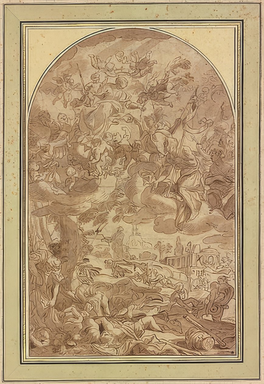 Wielka plaga Neapolu w 1656 r. autorstwa Giacomo Farelli