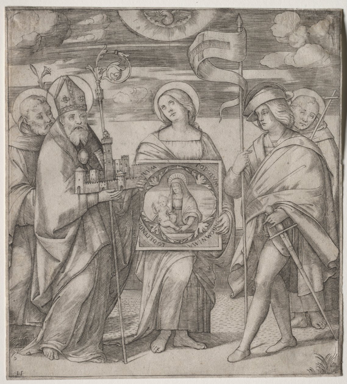 Święci Patronowie Bolonii, ok. 1930 1515-1520. autorstwa Giacomo Francia