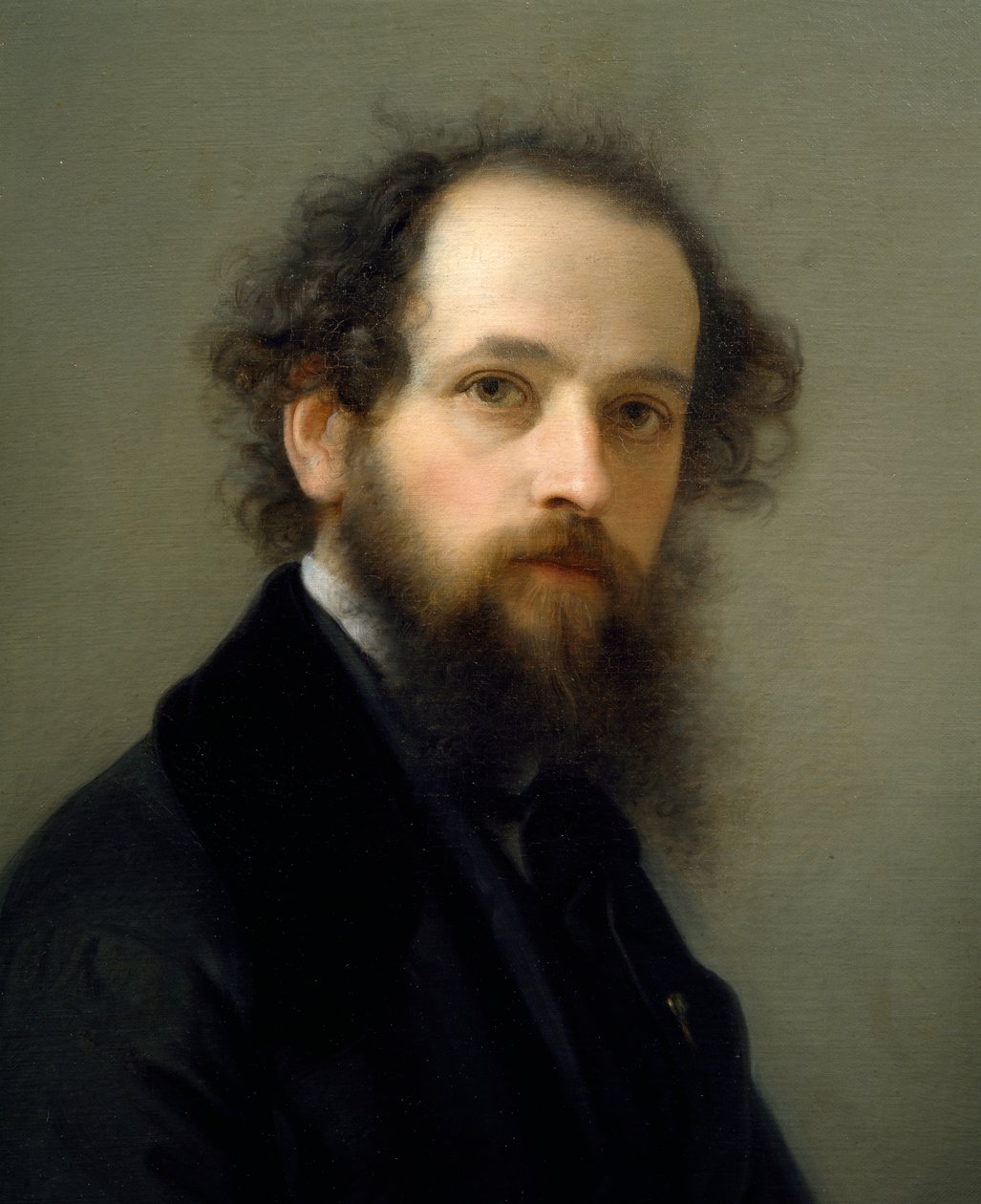 Autoportret, Giacomo Trecourt (1812-1882), olej na płótnie autorstwa Giacomo Trecourt
