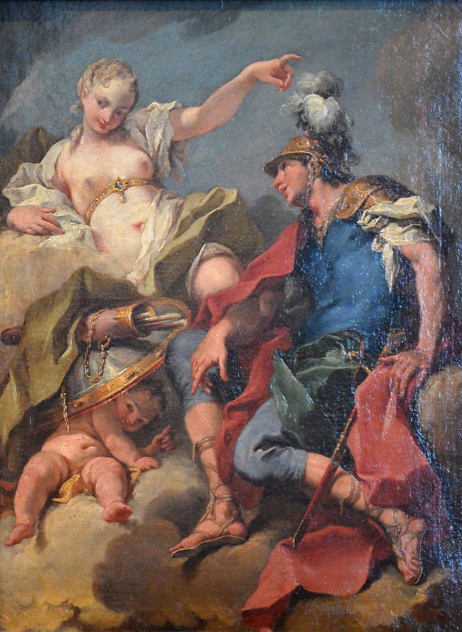 Mars i Wenus autorstwa Giambattista Pittoni
