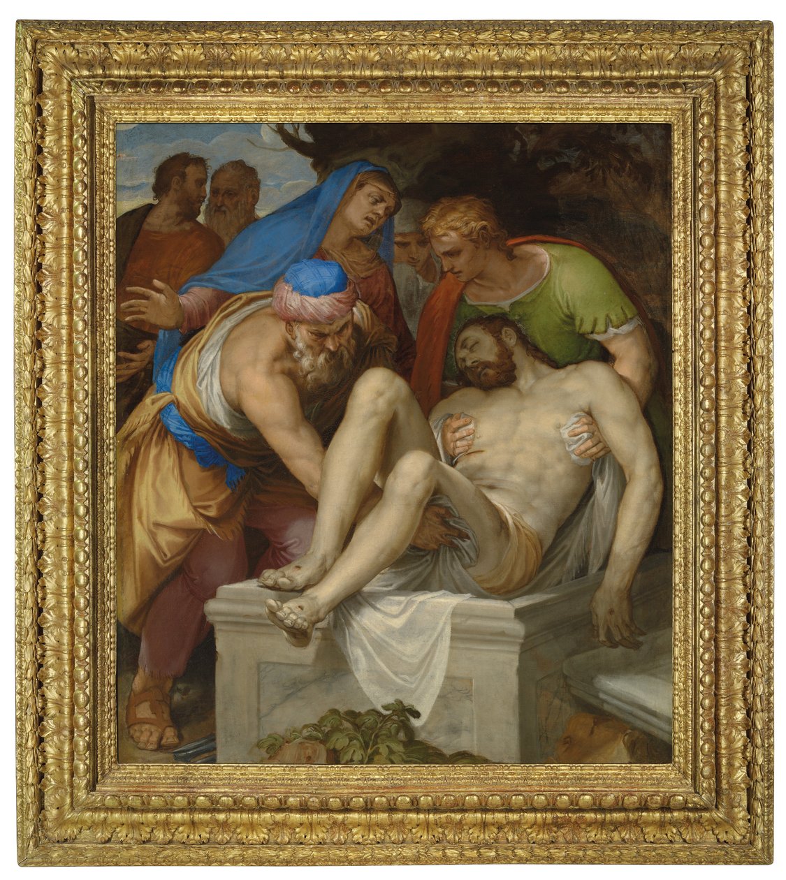 Złożenie do grobu (olej na płótnie) autorstwa Giambattista Farinati
