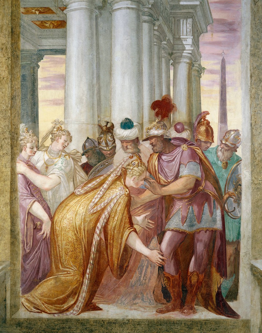 Sophonisba błaga Masinissa autorstwa Giambattista Zelotti