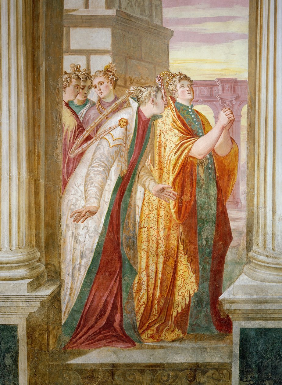 Sophonisba we łzach autorstwa Giambattista Zelotti