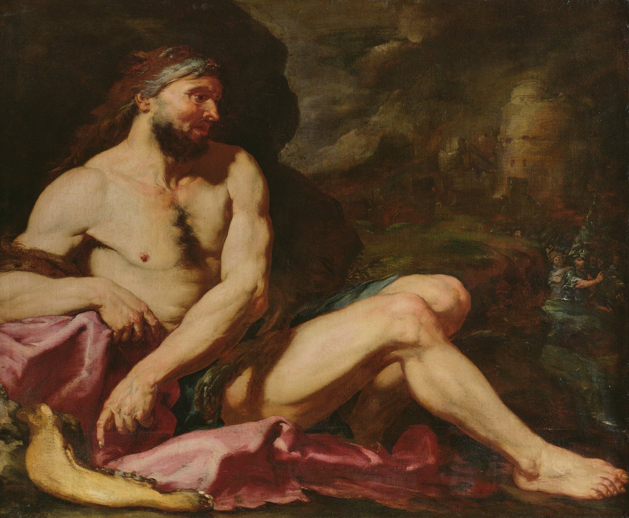 Samson zwycięski autorstwa Giambattista Langetti