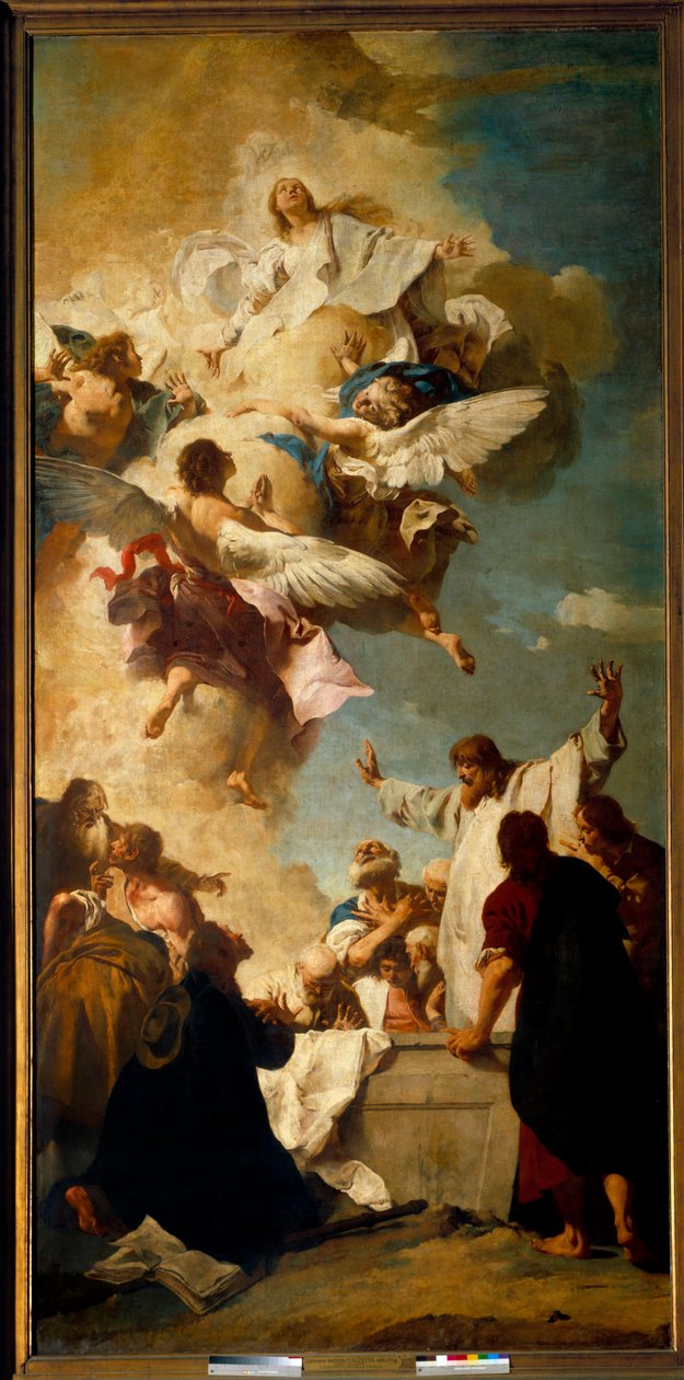 Wniebowzięcie Najświętszej Maryi Panny. Obraz Piazzetta Giambattisty (1682-1754) autorstwa Giambattista Piazzetta