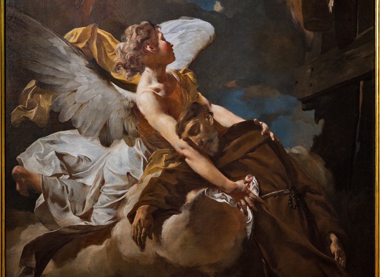 Ekstaza św. Franciszka, fragment autorstwa Giambattista Piazzetta