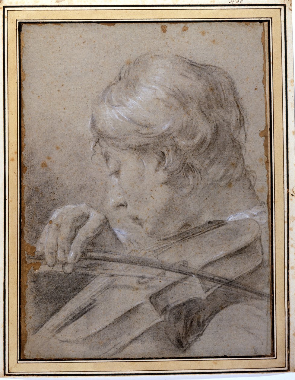 Skrzypaczka. GP Piazzetta (1683-1754). Mediolan, Brera. autorstwa Giambattista Piazzetta