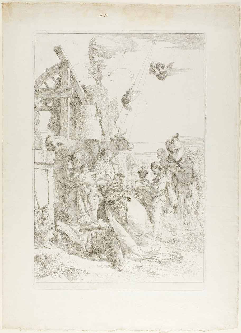Adoracja Trzech Króli autorstwa Giambattista Tiepolo