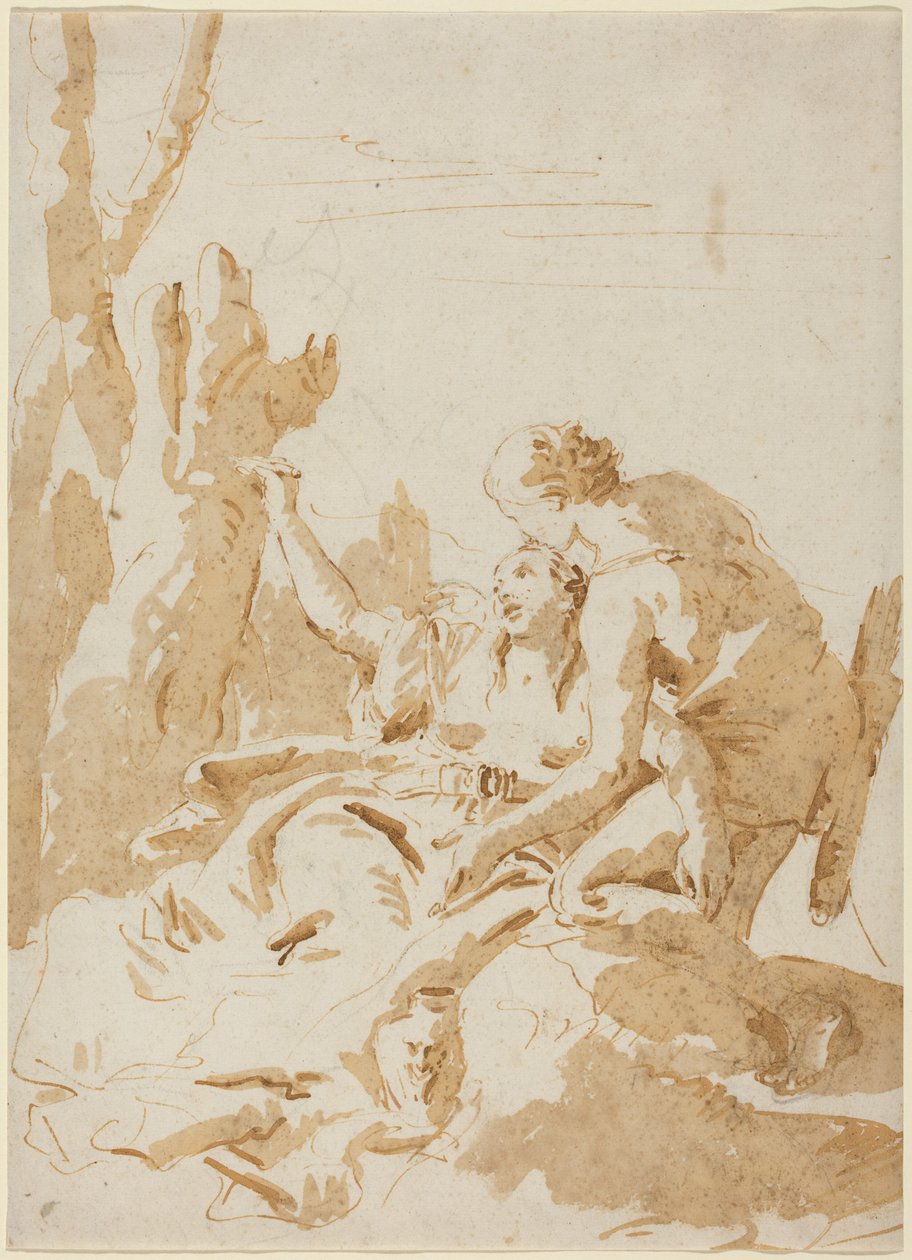 Angelica i Medoro autorstwa Giambattista Tiepolo