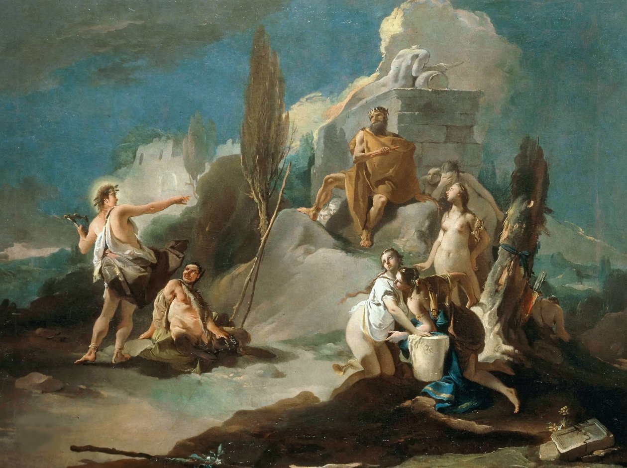 Apollo i Marsjasz, autorstwa Giambattista Tiepolo