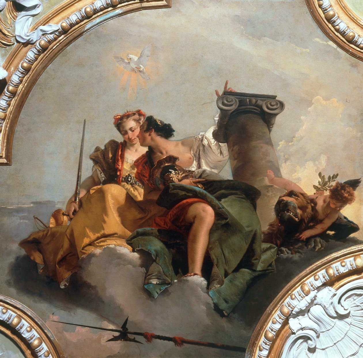 Odwaga i Sprawiedliwość, 1744. autorstwa Giambattista Tiepolo