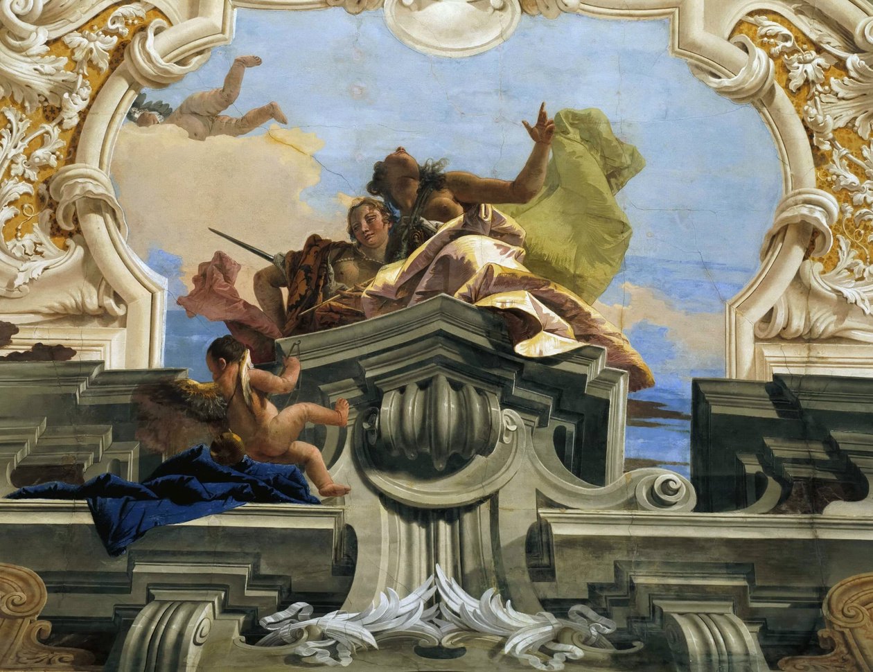 Sprawiedliwość pozwala harmonii na triumf, ok. 1746. autorstwa Giambattista Tiepolo