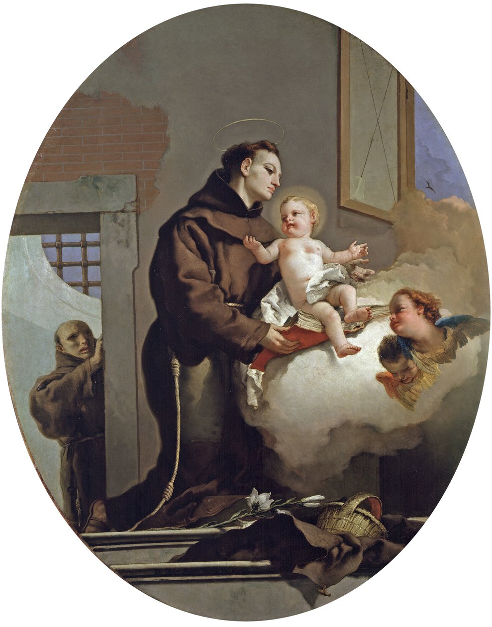 Św. Antoni Padewski z Dzieciątkiem Jezus, 1767-1769 autorstwa Giambattista Tiepolo