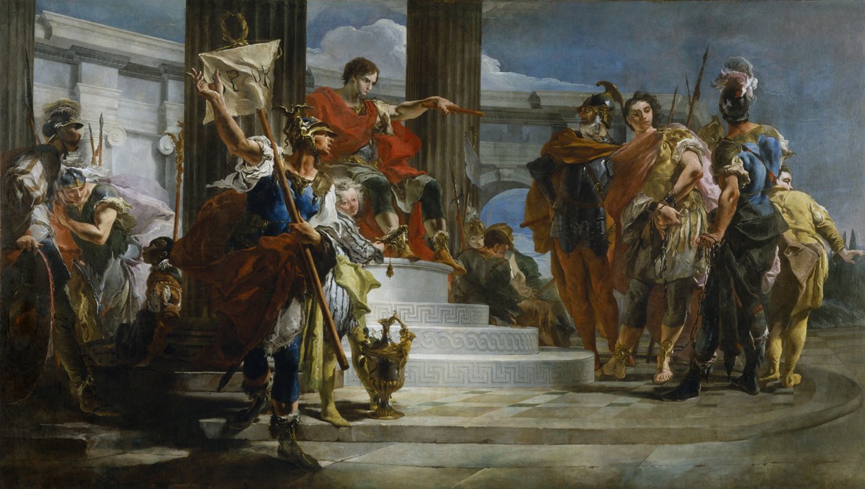 Scypion Afrykański uwalnia Massiva autorstwa Giambattista Tiepolo