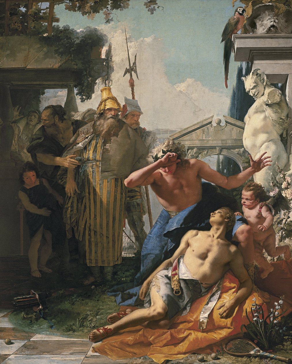Śmierć Hiacynta, ok.1753 autorstwa Giambattista Tiepolo