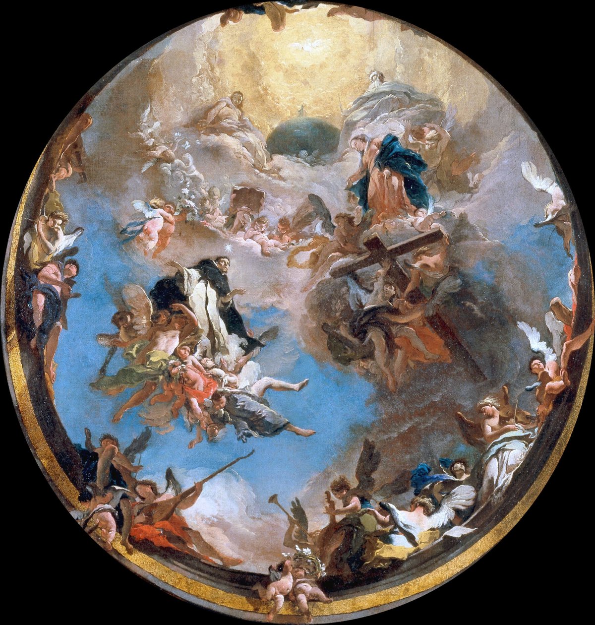 Chwała św. Dominika, ok. 1738 r. autorstwa Giambattista Tiepolo