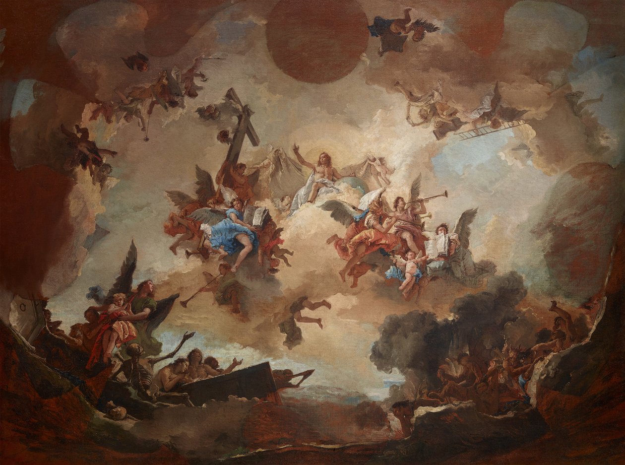 Sąd Ostateczny, lata 1730-1740. autorstwa Giambattista Tiepolo