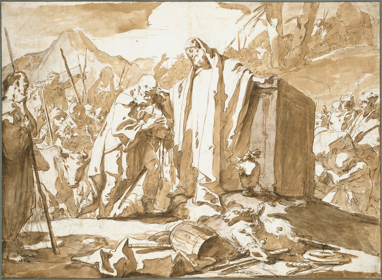 Spotkanie Abrahama i Melchizedeka autorstwa Giambattista Tiepolo
