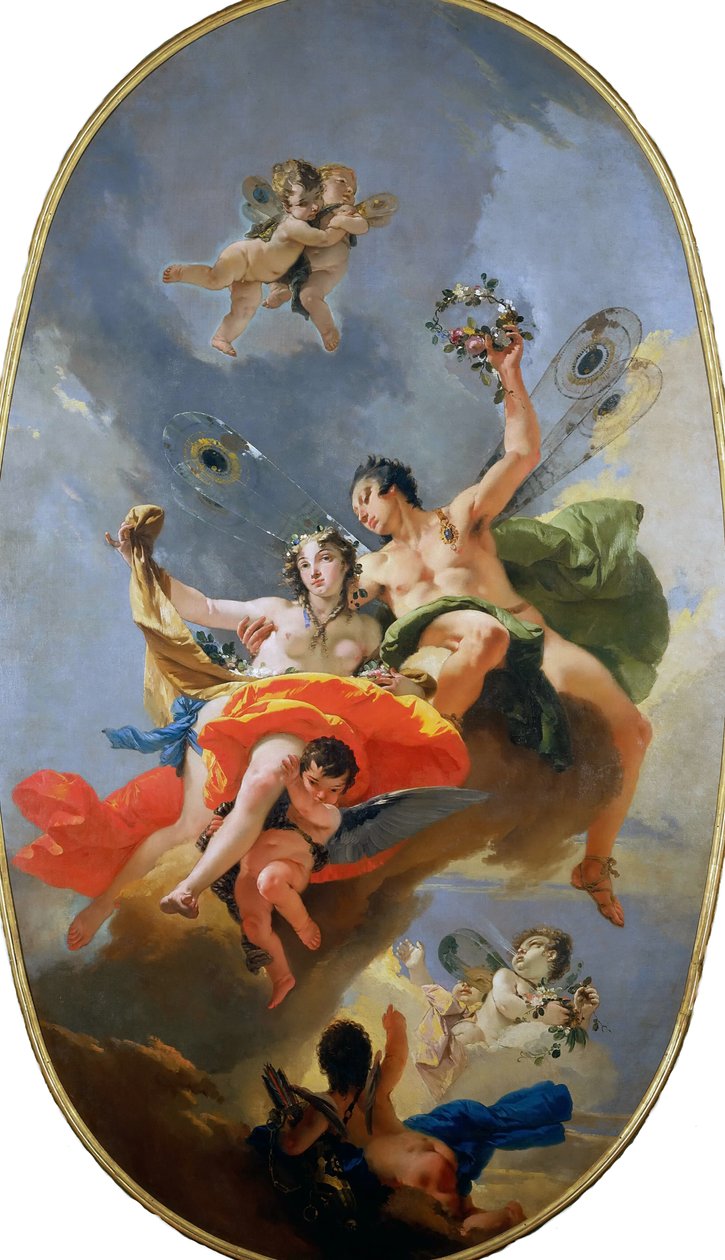 Triumf Zefira i Flory, ok. 1735. autorstwa Giambattista Tiepolo
