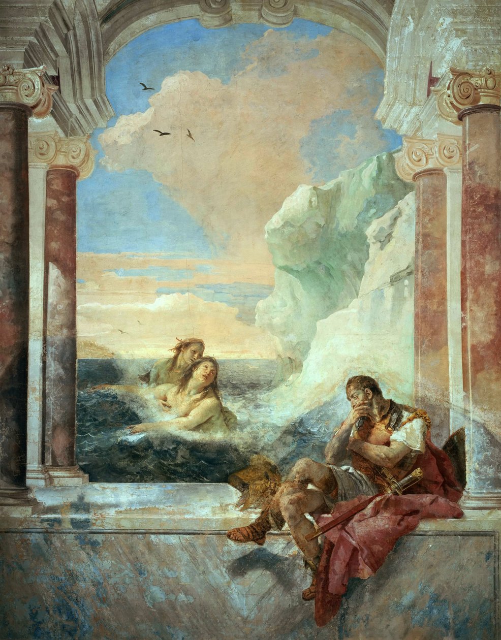 Tetyda pocieszająca Achillesa, 1757. autorstwa Giambattista Tiepolo