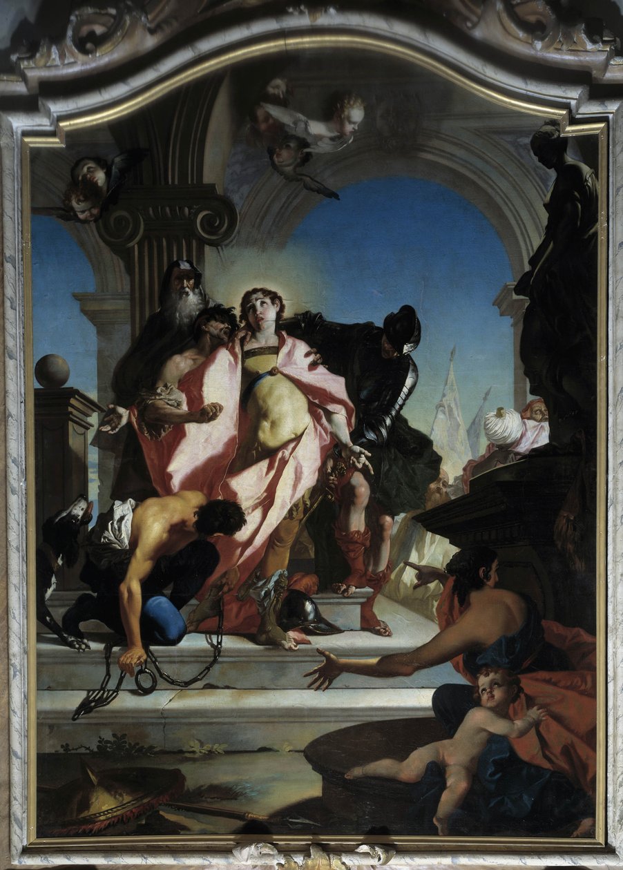 Schwytanie św. Jerzego (malarstwo) autorstwa Giambettino Cignaroli