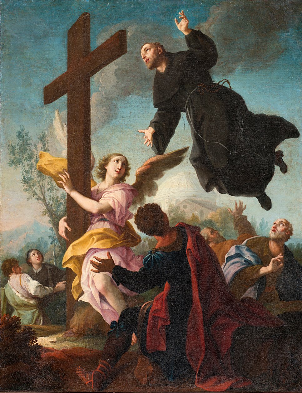 Święty Józef z Cupertino w ekstazie (olej na płótnie) autorstwa Giambettino Cignaroli