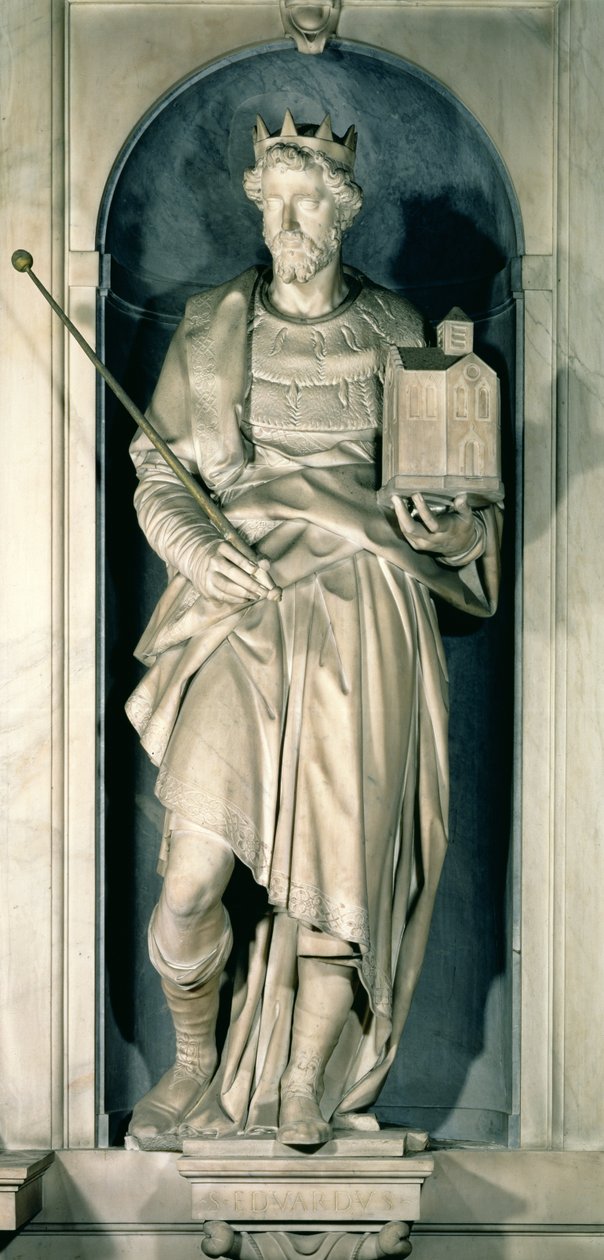 Edward Wyznawca (ok. 1003-66) nisza z kaplicy Salviati (marmur) autorstwa Giambologna