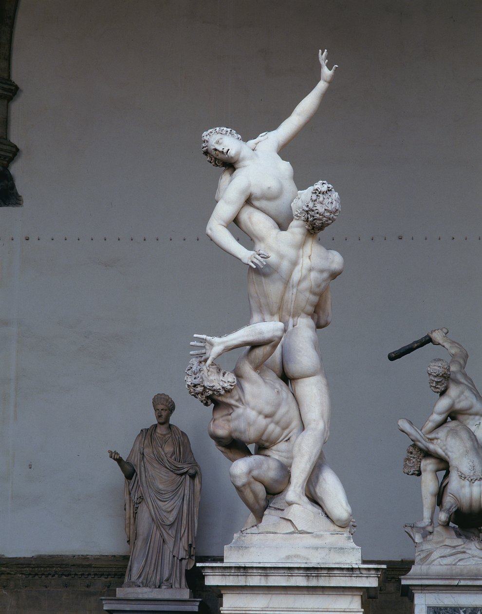 Porwanie Sabinki, 1574-82 (marmur) (patrz także 359414) autorstwa Giambologna