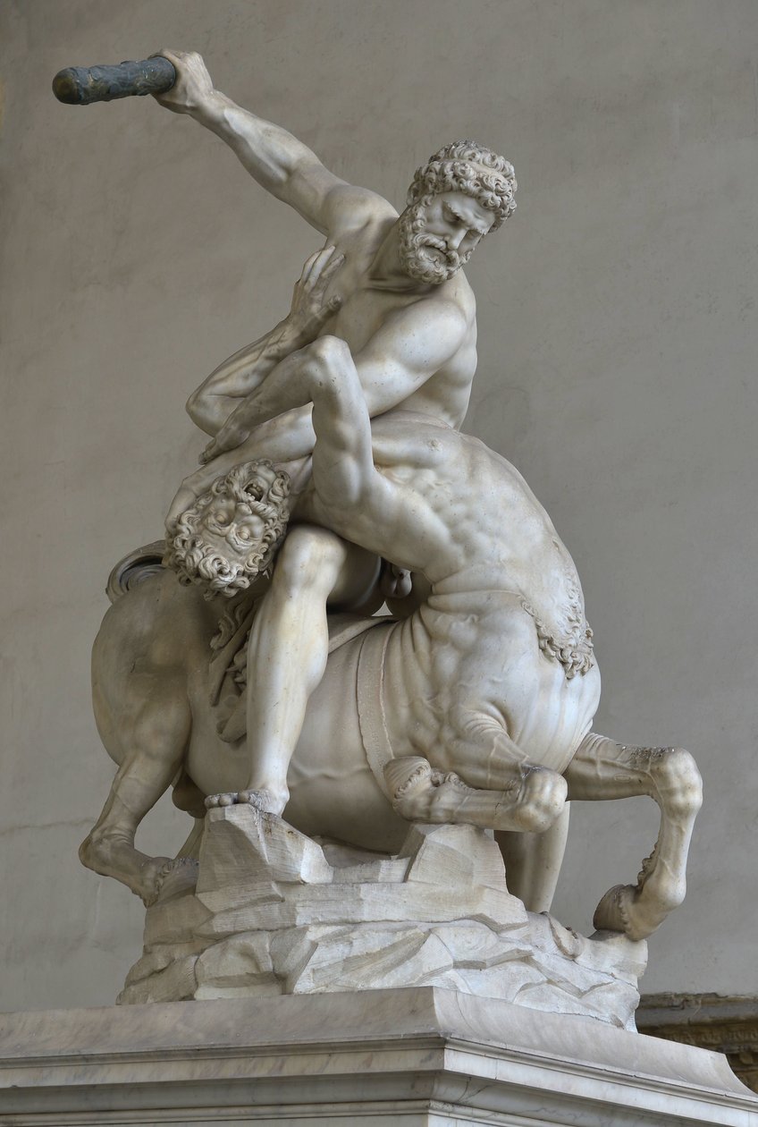 Herkules w walce z centaurem Nessus autorstwa (after) Giambologna