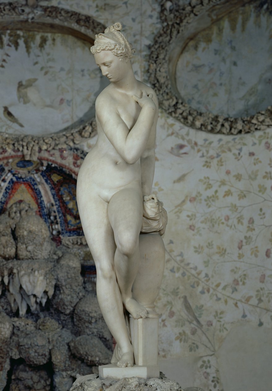 Wenus wychodząca z kąpieli, 1573 (marmur) autorstwa Giambologna