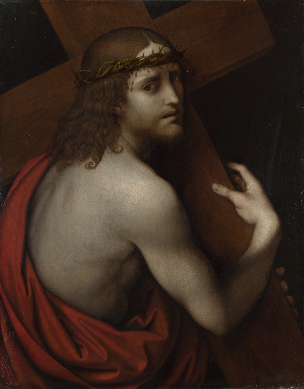 Chrystus dźwigający krzyż, c. 1518-1525 autorstwa Giampietrino