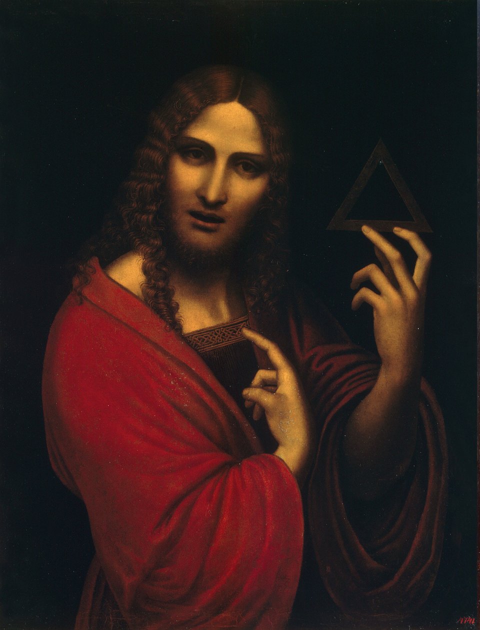 Chrystus z symbolem Trójcy Świętej, I poł. XVI w. autorstwa Giampietrino