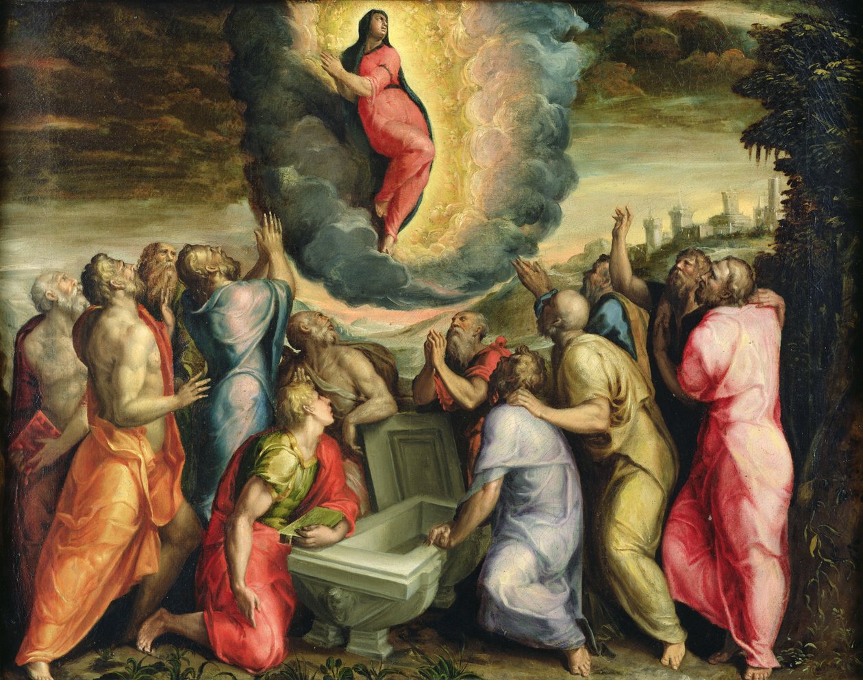 Wniebowzięcie Dziewicy autorstwa Giovanni Battista Moroni