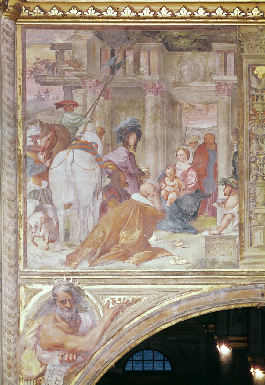 Adoracja Trzech Króli, 1515 autorstwa Gian Francesco Bembo