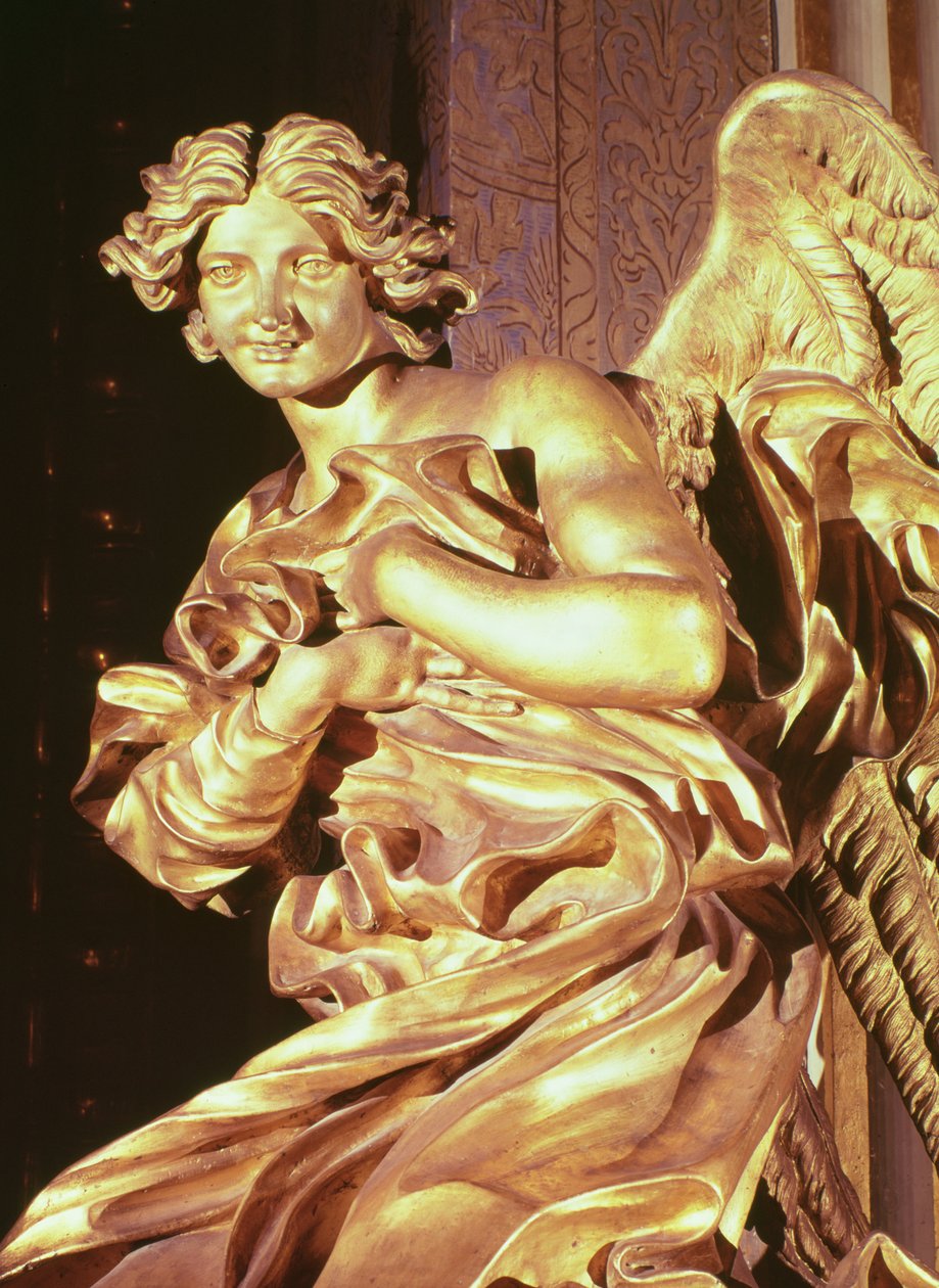 Anioł z tabernakulum w kaplicy Najświętszego Sakramentu, 1674 (brąz) autorstwa Gian Lorenzo Bernini