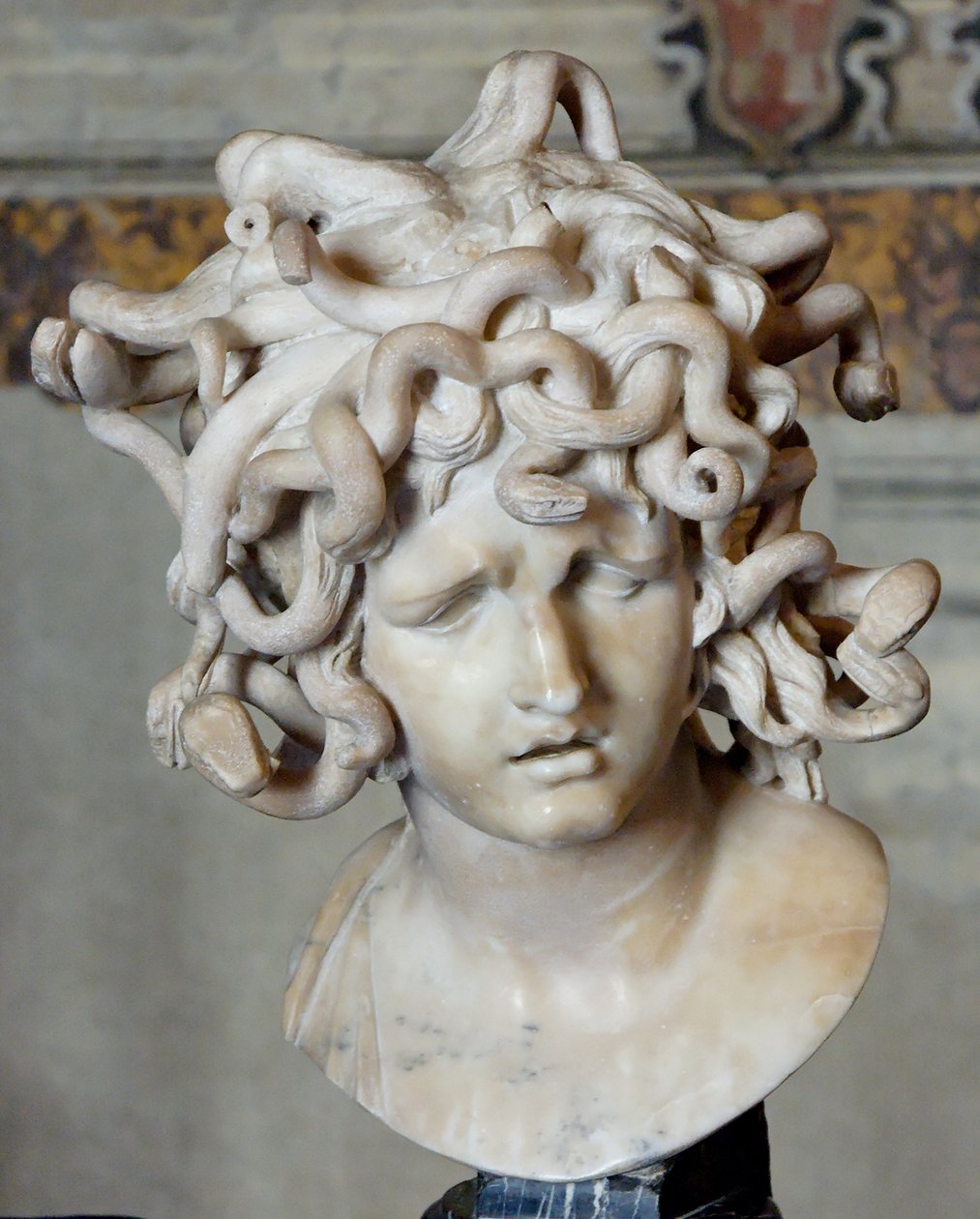 Szef Meduzy. Marmur, 1630 autorstwa Gian Lorenzo Bernini
