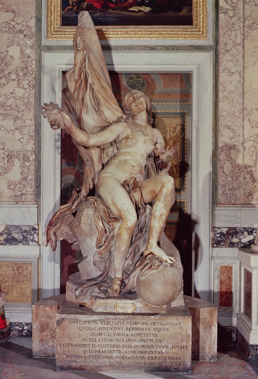 Prawda odsłonięta przez czas, ok. 1645-52 (marmur) autorstwa Gian Lorenzo Bernini
