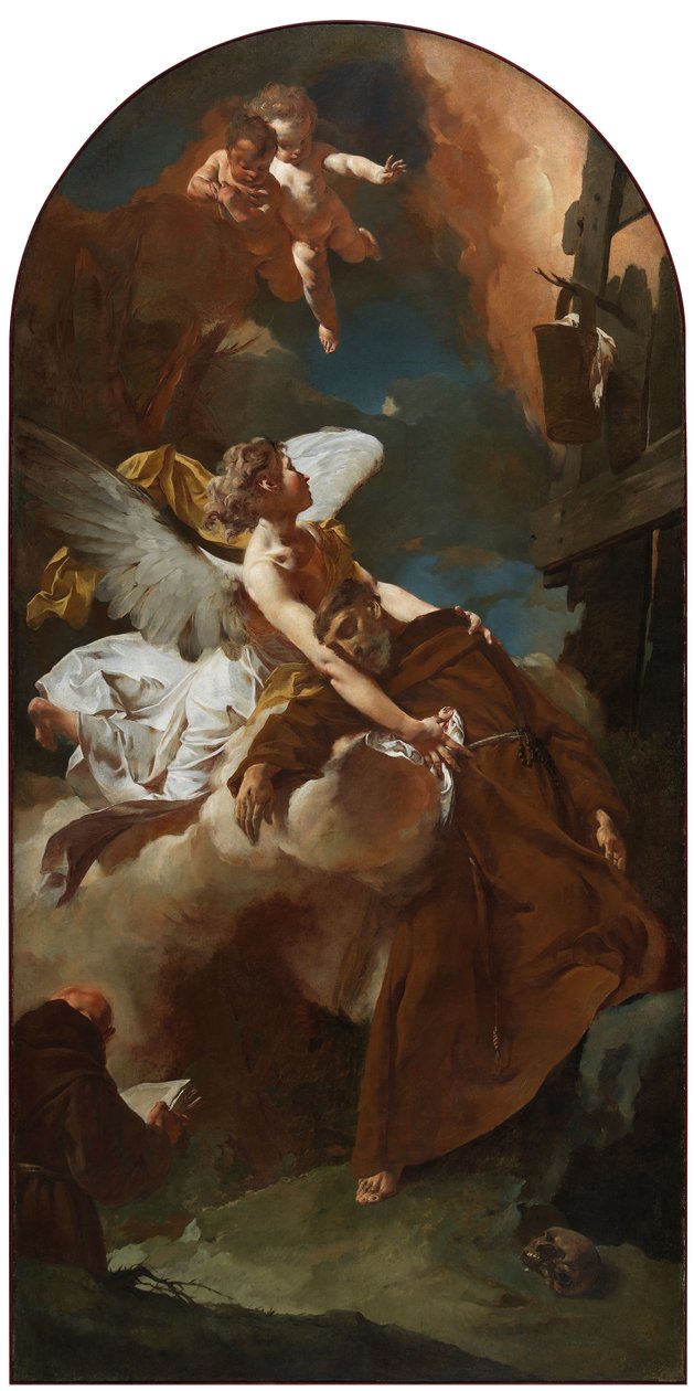Św. Franciszek z Asyżu w ekstazie, ok. godz. 1729. autorstwa Giovanni Battista Piazzetta