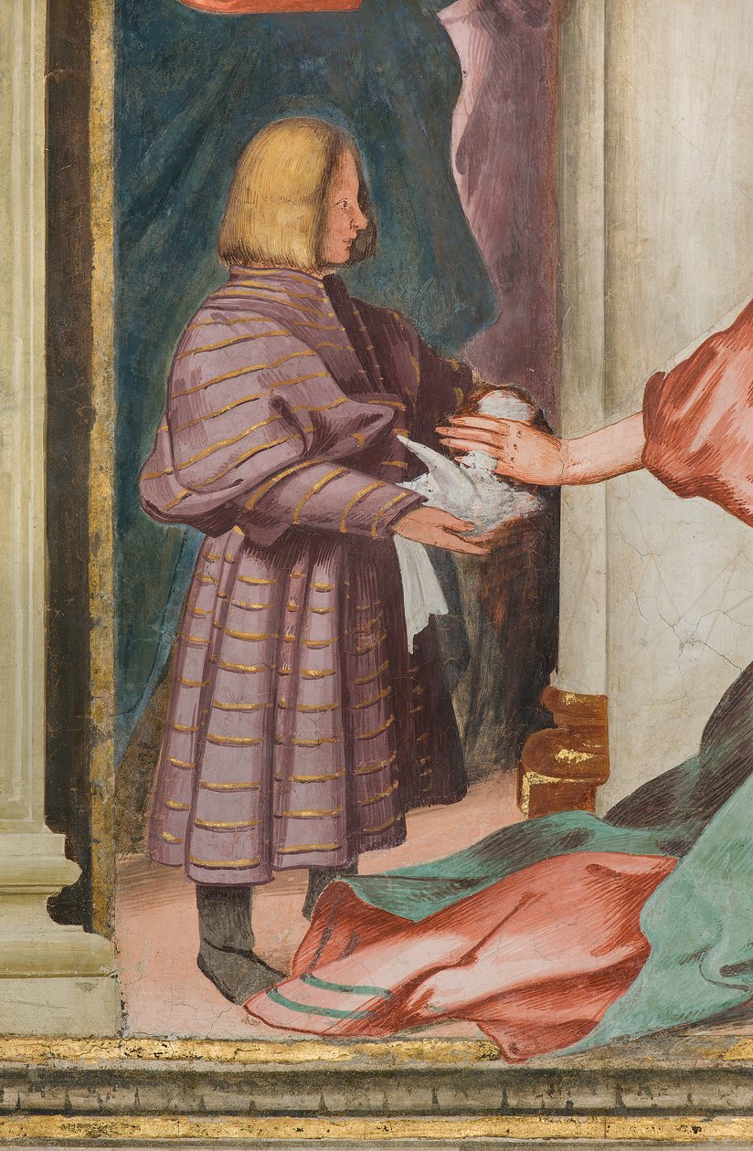 Nawa Środkowa, Piąte Przęsło Północne, Prezentacja Świątyni, Gian Francesco Bembo autorstwa Gian Francesco Bembo
