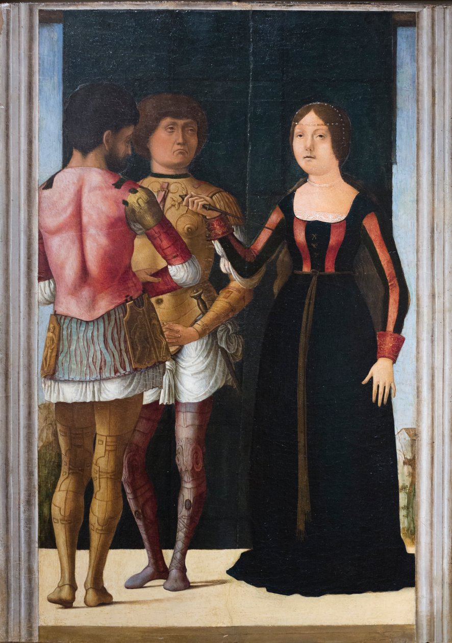 Brutus, Lukrecja i Collatinus, ok. 1490 (olej i tempera na panelu) autorstwa Gian Francesco de