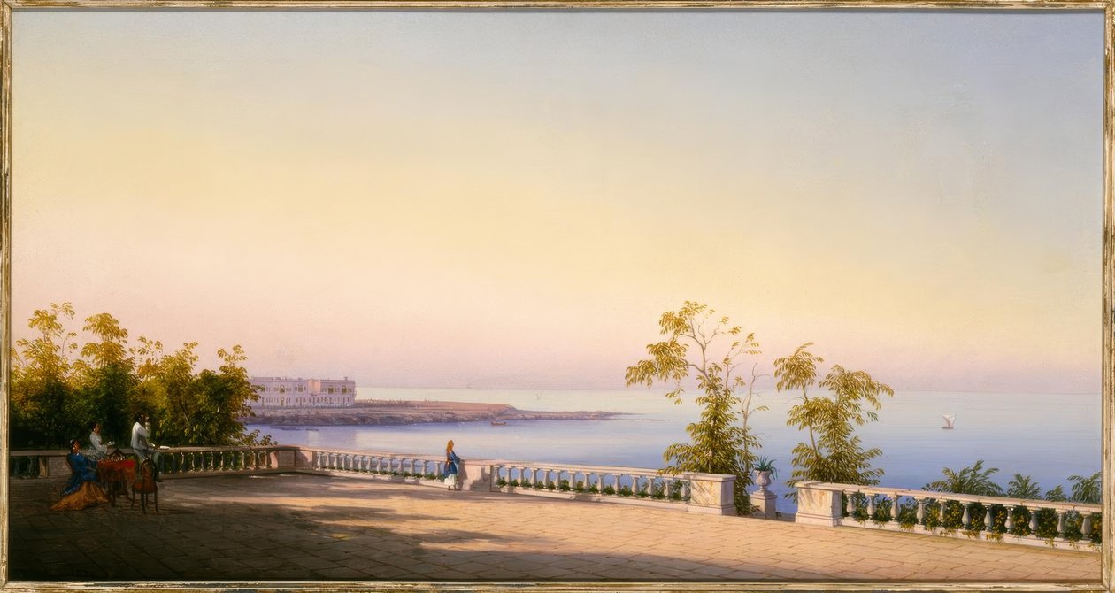 Gian Gianni, Na tarasie / obraz, 1874 autorstwa Gian Gianni